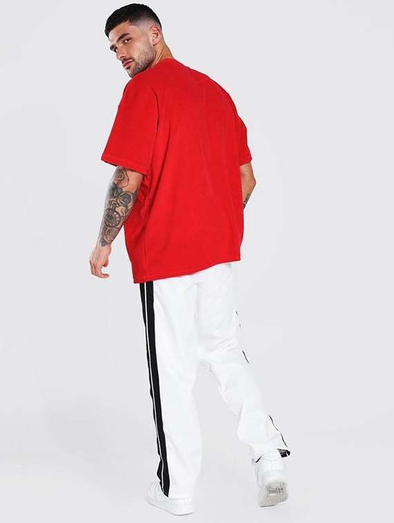 men pack of 2 printed short sleeve oversized fit t-shirt - 22059386 -  Standard Image - 4