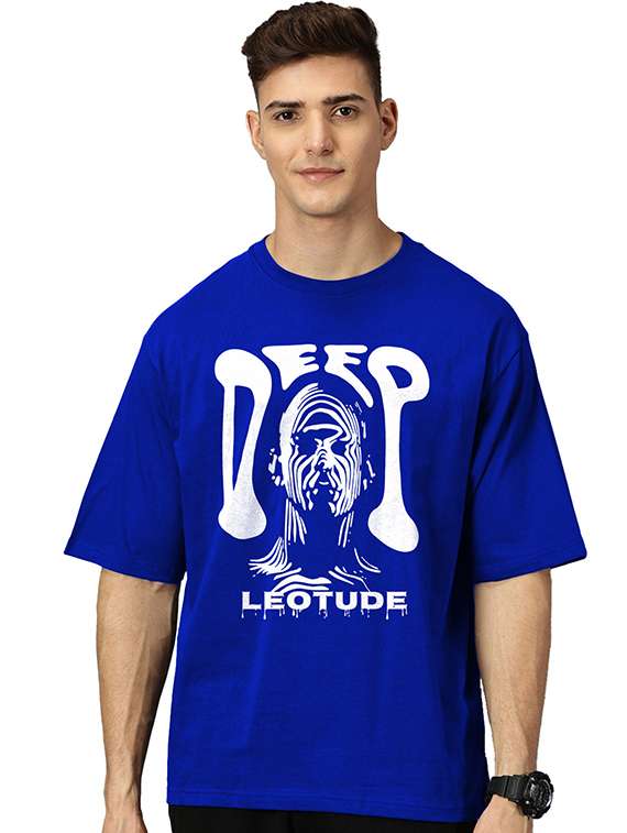 men pack of 2 printed short sleeve oversized fit t-shirt - 22059394 -  Standard Image - 1
