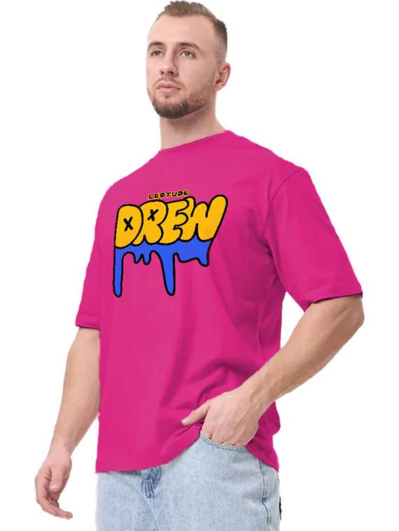 men pack of 2 printed short sleeve oversized fit t-shirt - 22059401 -  Standard Image - 1