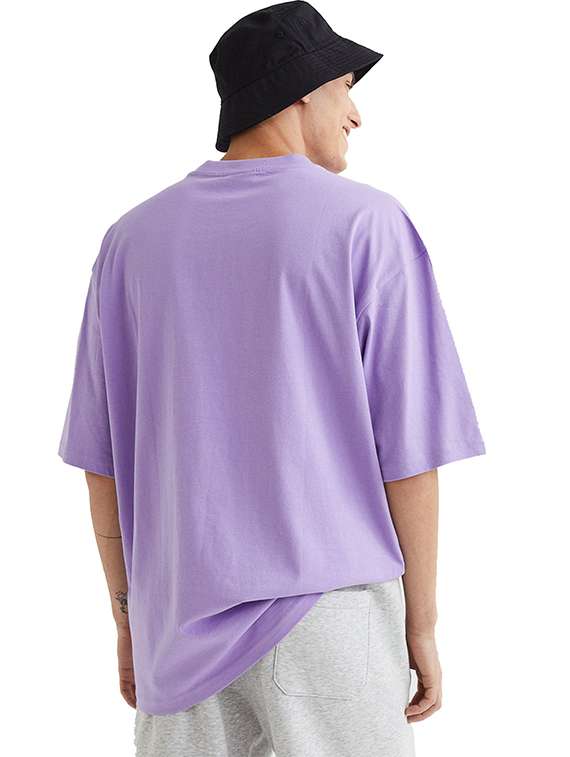 men pack of 2 printed short sleeve oversized fit t-shirt - 22059405 - Standard Image - 1