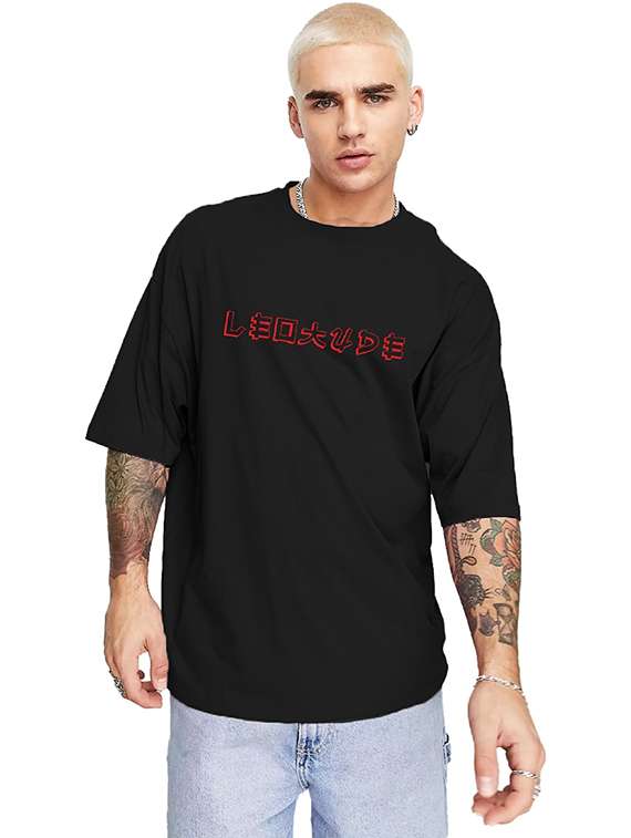 men pack of 2 printed short sleeve oversized fit t-shirt - 22059409 -  Standard Image - 1