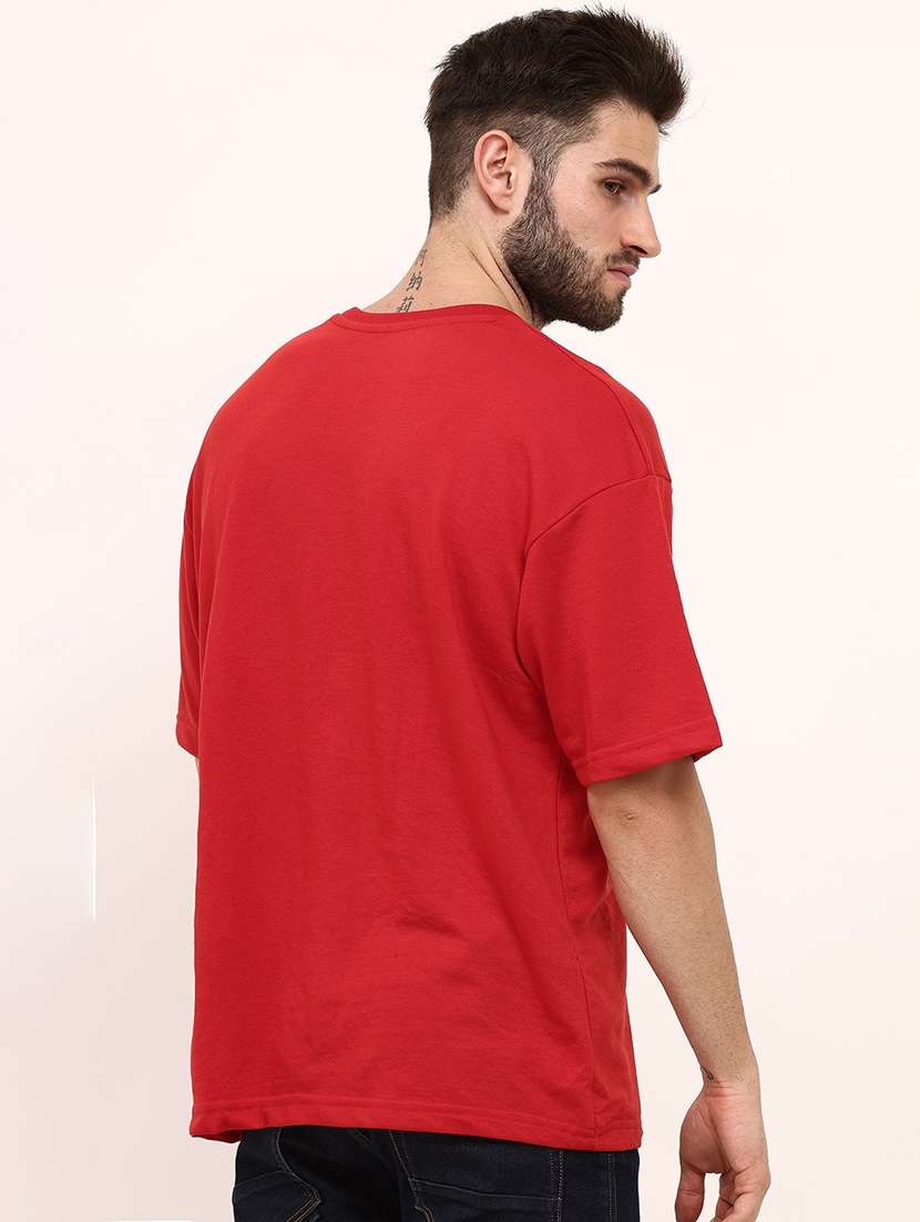 men printed short sleeve oversized fit t-shirt - 22059413 - Standard Image - 1