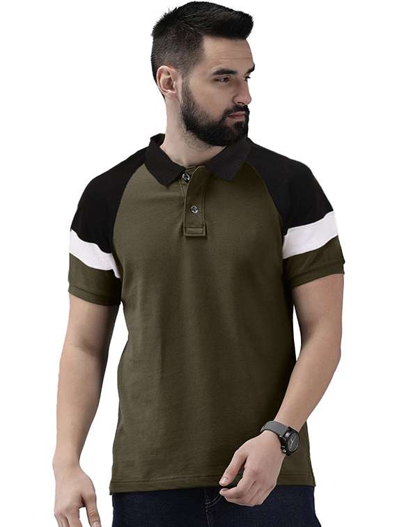 men pack of 2 printed short sleeve regular fit polo t-shirt - 22059421 - Standard Image - 1