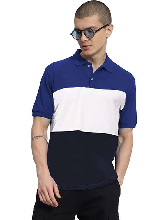 men pack of 2 printed short sleeve regular fit polo t-shirt - 22059422 -  Standard Image - 1