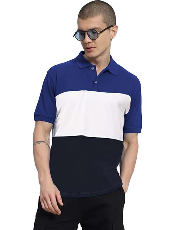 men pack of 2 printed short sleeve regular fit polo t-shirt - 22059423 -  Standard Image - 1