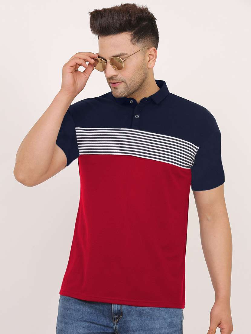 men pack of 2 printed short sleeve regular fit polo t-shirt - 22059435 - Standard Image - 1
