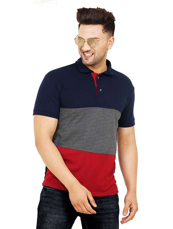 men pack of 2 printed short sleeve regular fit polo t-shirt - 22059454 - Standard Image - 1