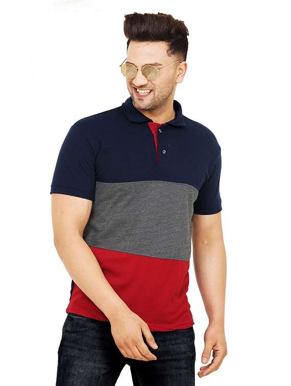 men pack of 2 printed short sleeve regular fit polo t-shirt - 22059455 - Standard Image - 1