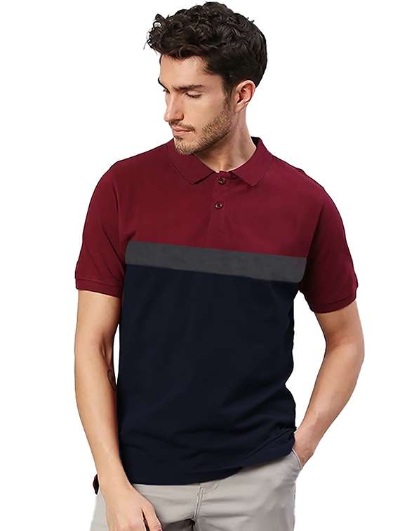 men pack of 2 printed short sleeve regular fit polo t-shirt - 22059457 - Standard Image - 1