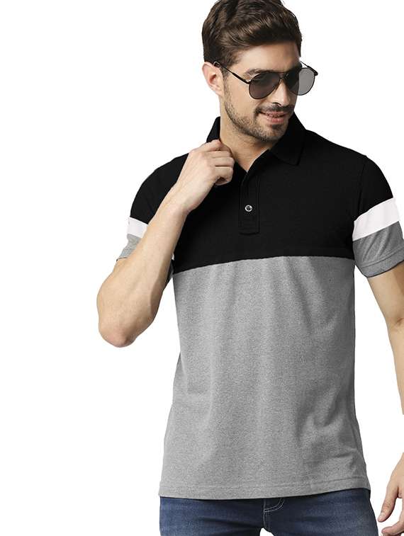 men pack of 2 printed short sleeve regular fit polo t-shirt - 22059464 - Standard Image - 1