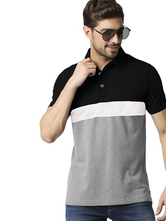 men pack of 2 printed short sleeve regular fit polo t-shirt - 22059467 - Standard Image - 1