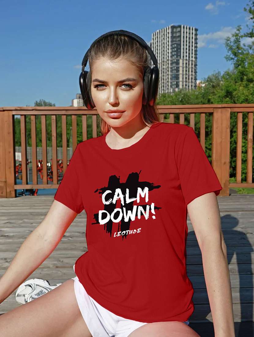 women printed short sleeve regular fit t-shirt