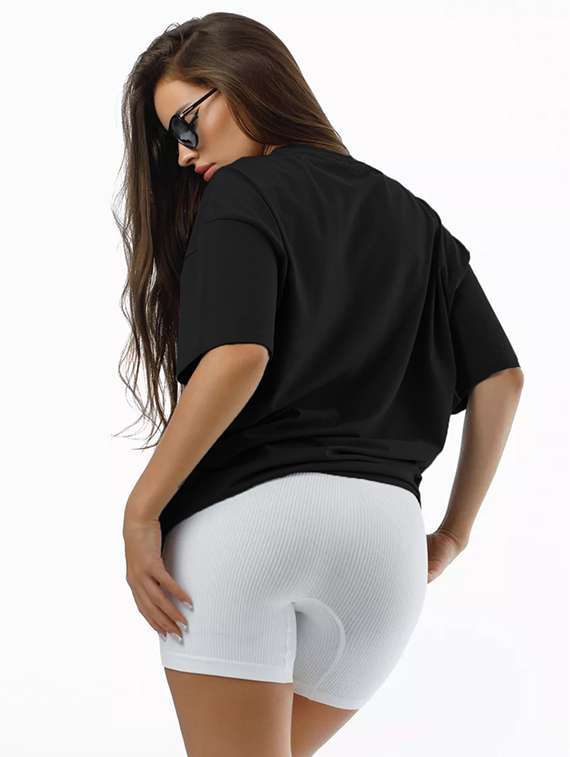 women pack of 2 printed short sleeve oversized t-shirt - 22059590 -  Standard Image - 4