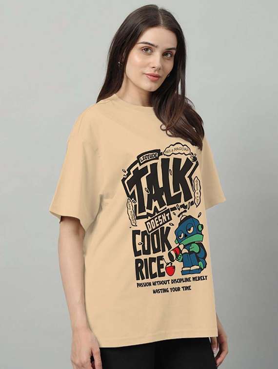 women pack of 2 printed short sleeve oversized t-shirt - 22059591 -  Standard Image - 4