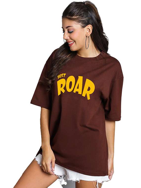 women pack of 2 printed short sleeve oversized t-shirt - 22059593 -  Standard Image - 1