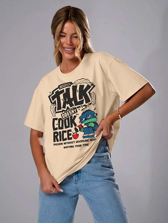 women pack of 2 printed short sleeve oversized t-shirt - 22059597 -  Standard Image - 4