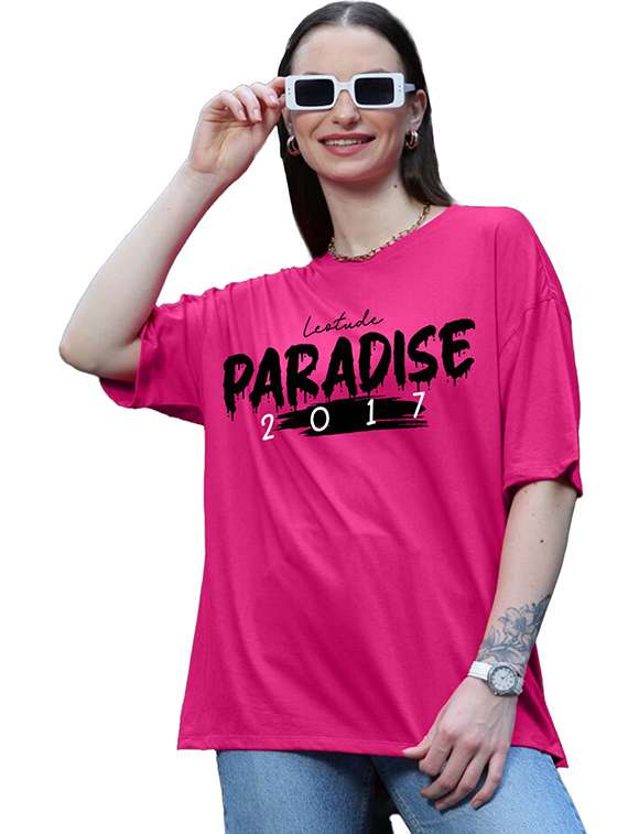 women pack of 2 printed short sleeve oversized t-shirt - 22059600 -  Standard Image - 1
