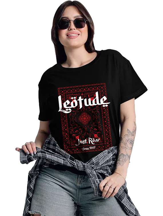 women pack of 2 printed short sleeve oversized t-shirt - 22059606 -  Standard Image - 1