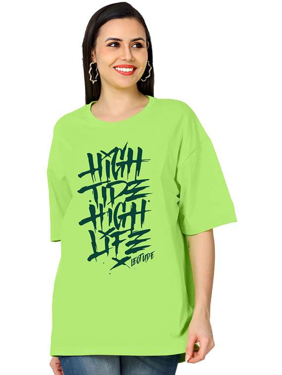 multi colored cotton blend oversized tshirt - 22059612 -  Standard Image - 1