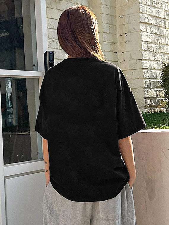 multi colored cotton blend oversized tshirt - 22059612 -  Standard Image - 4