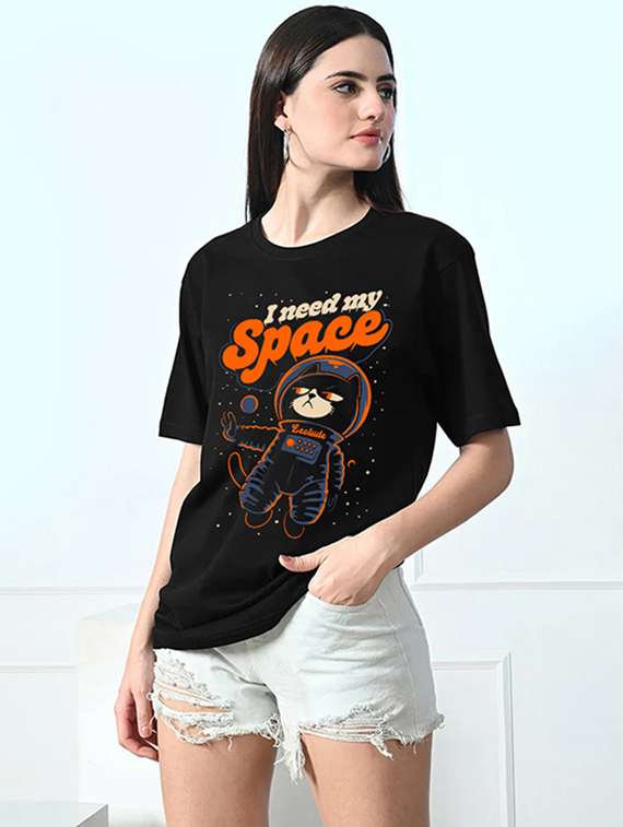 multi colored cotton blend oversized tshirt - 22059627 -  Standard Image - 1