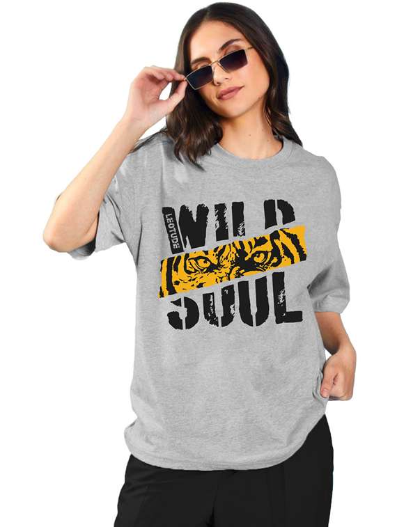 women pack of 2 printed short sleeve oversized t-shirt - 22059634 -  Standard Image - 1
