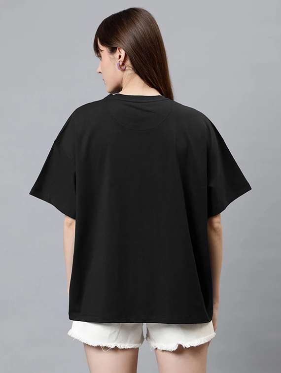 women pack of 2 printed short sleeve oversized t-shirt - 22059636 -  Standard Image - 4