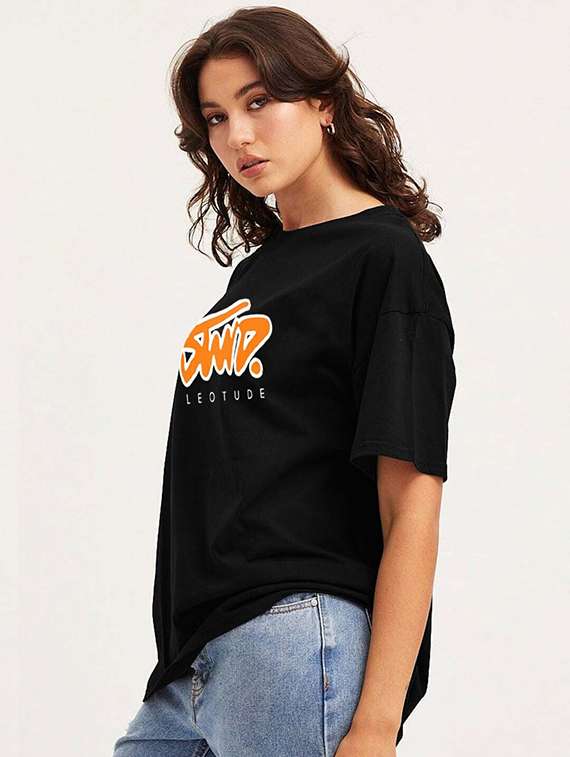 women pack of 2 printed short sleeve oversized t-shirt - 22059648 -  Standard Image - 1