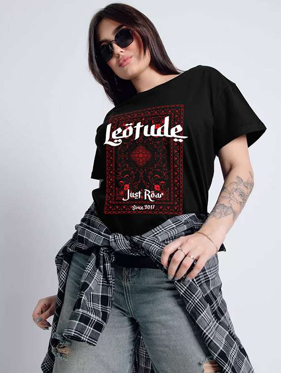 women pack of 2 printed short sleeve oversized t-shirt - 22059649 -  Standard Image - 1