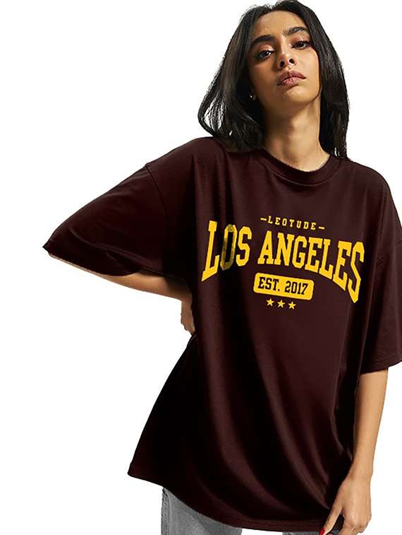 women pack of 2 printed short sleeve oversized t-shirt - 22059656 -  Standard Image - 1