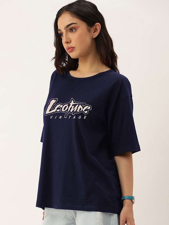 women pack of 2 printed short sleeve oversized t-shirt - 22059670 -  Standard Image - 1