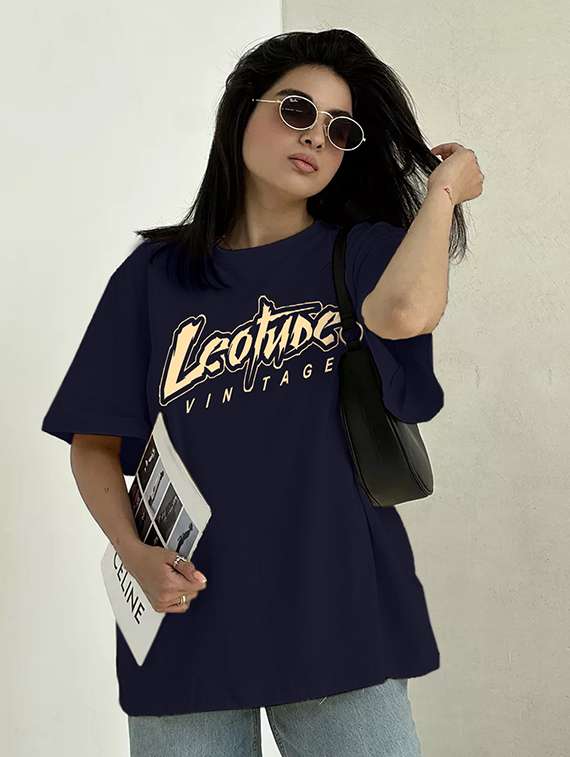 women pack of 2 printed short sleeve oversized t-shirt - 22059679 -  Standard Image - 1