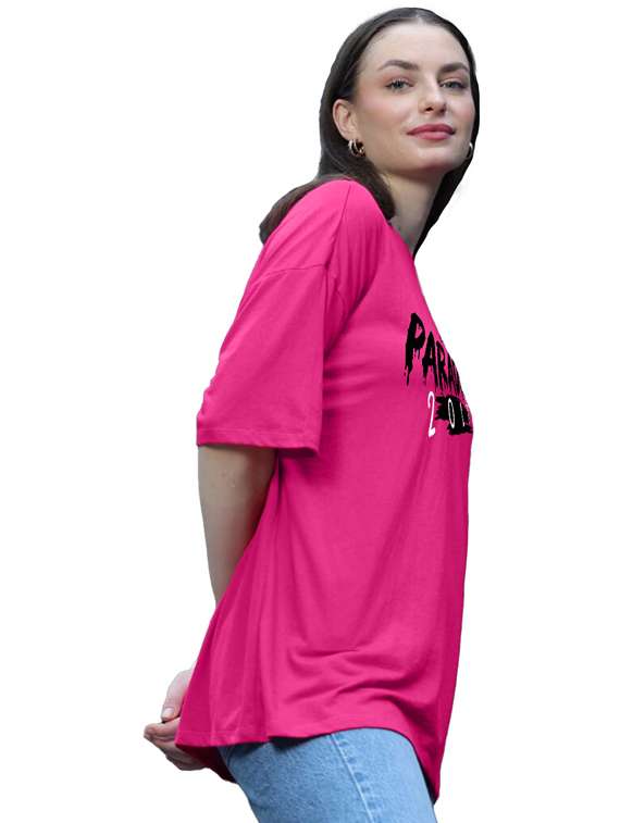 women pack of 2 printed short sleeve oversized t-shirt - 22059696 -  Standard Image - 1