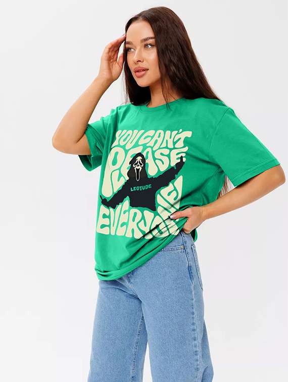 women pack of 2 printed short sleeve oversized t-shirt - 22059700 -  Standard Image - 1