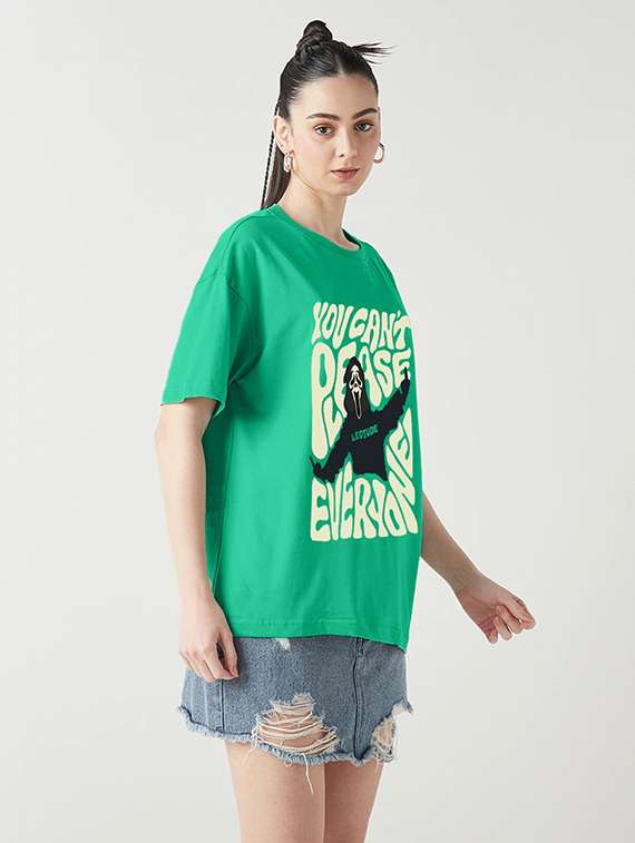 women pack of 2 printed short sleeve oversized t-shirt - 22059702 -  Standard Image - 1