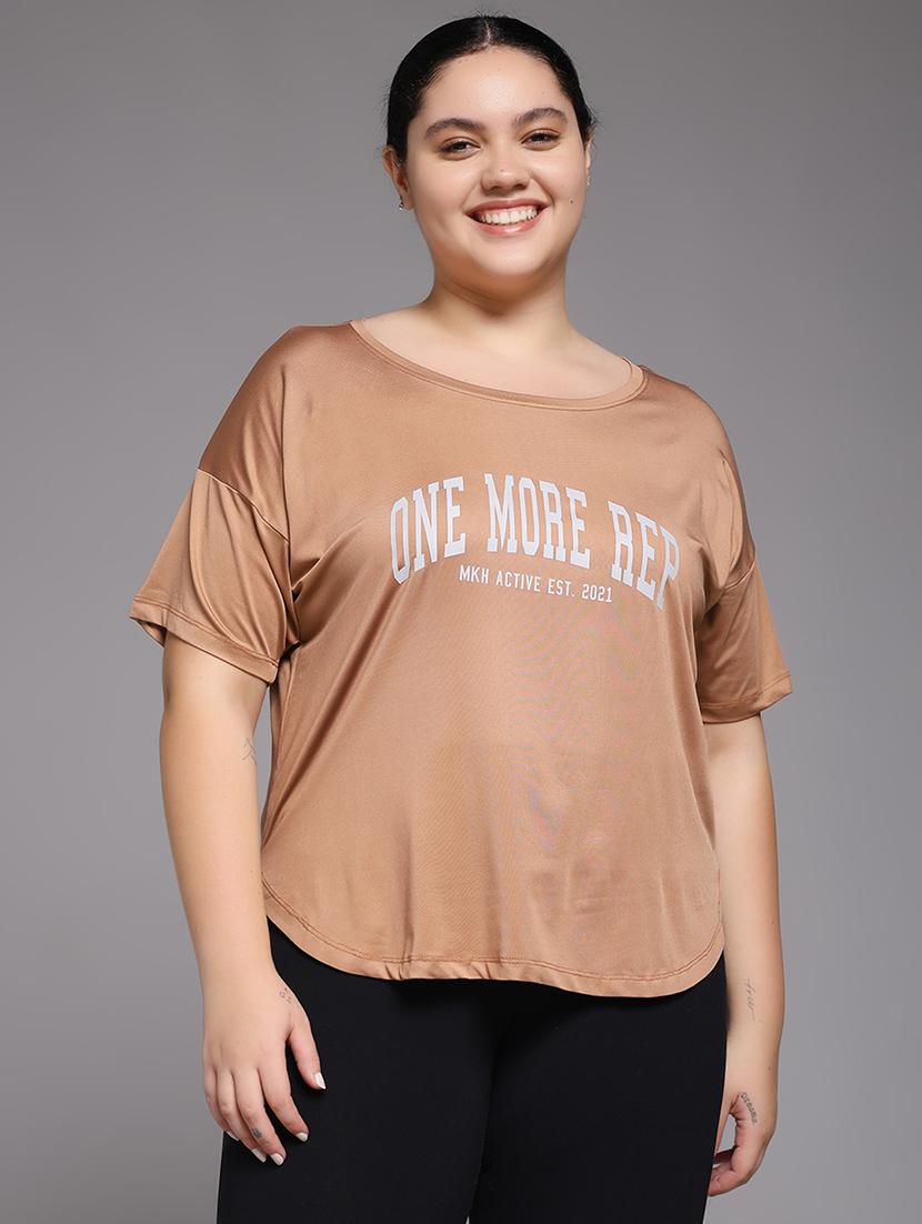 women plus size printed dri-fit sports t-shirt - 22060145 - Zoom Image - 0