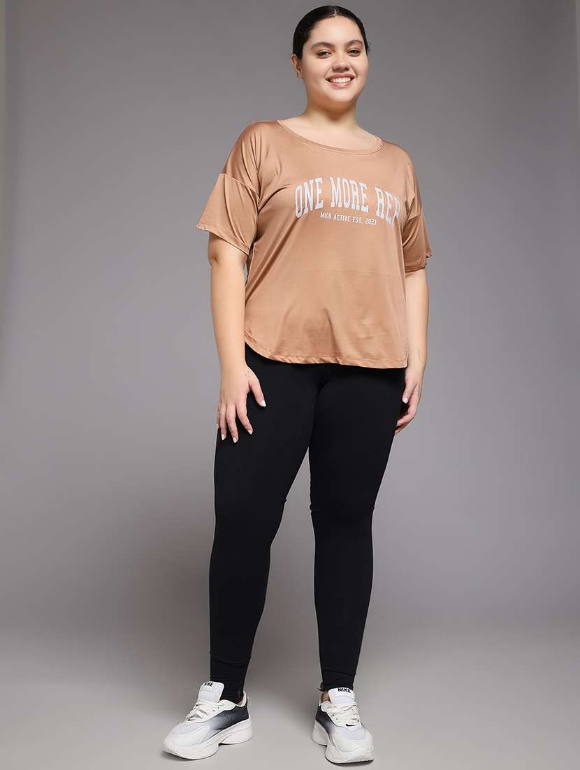 women plus size printed dri-fit sports t-shirt - 22060145 - Standard Image - 4