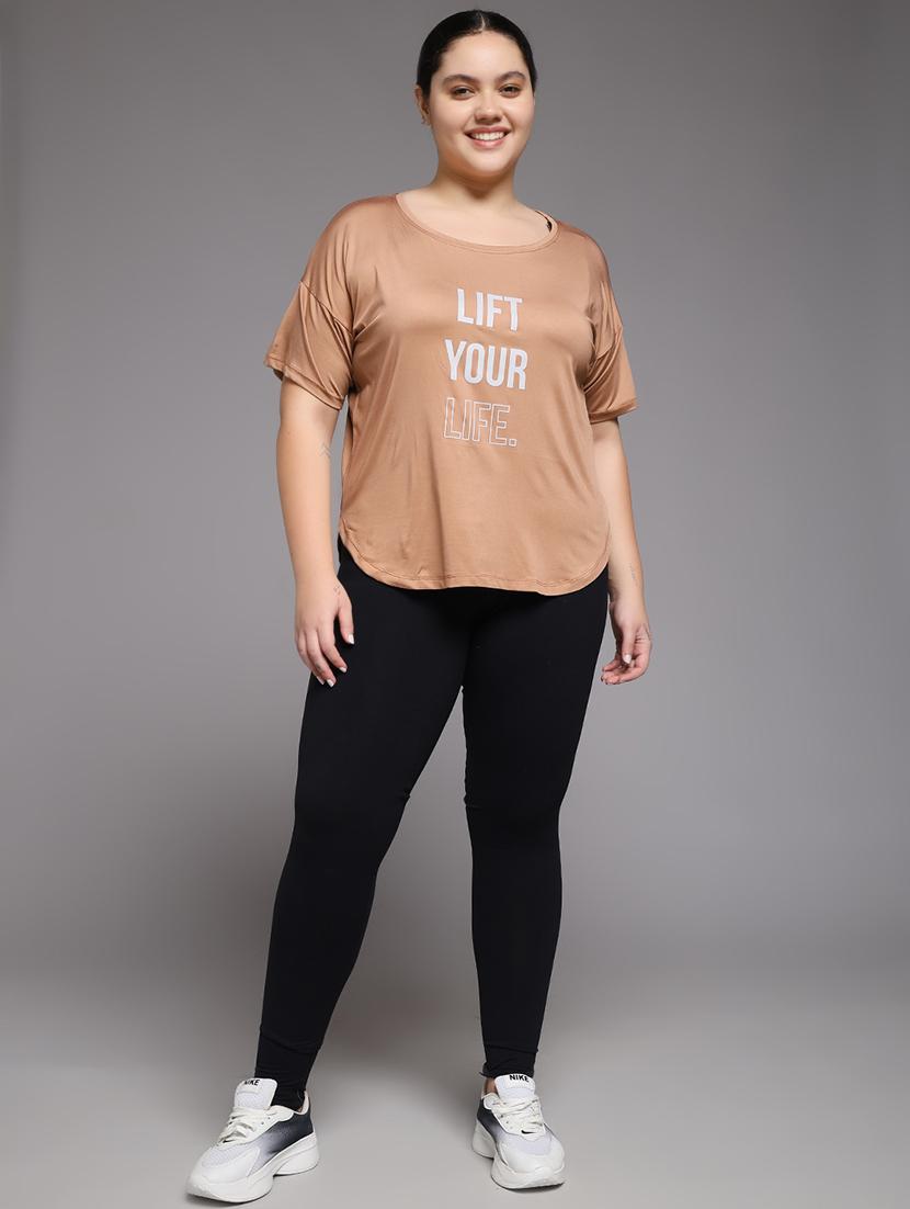 women plus size printed dri-fit sports t-shirt - 22060147 - Standard Image - 4