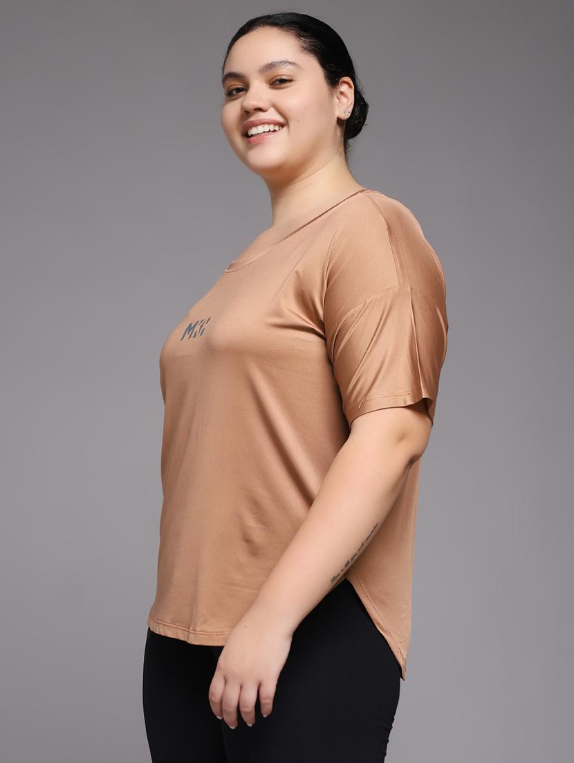 women plus size printed dri-fit sports t-shirt - 22060150 - Standard Image - 1