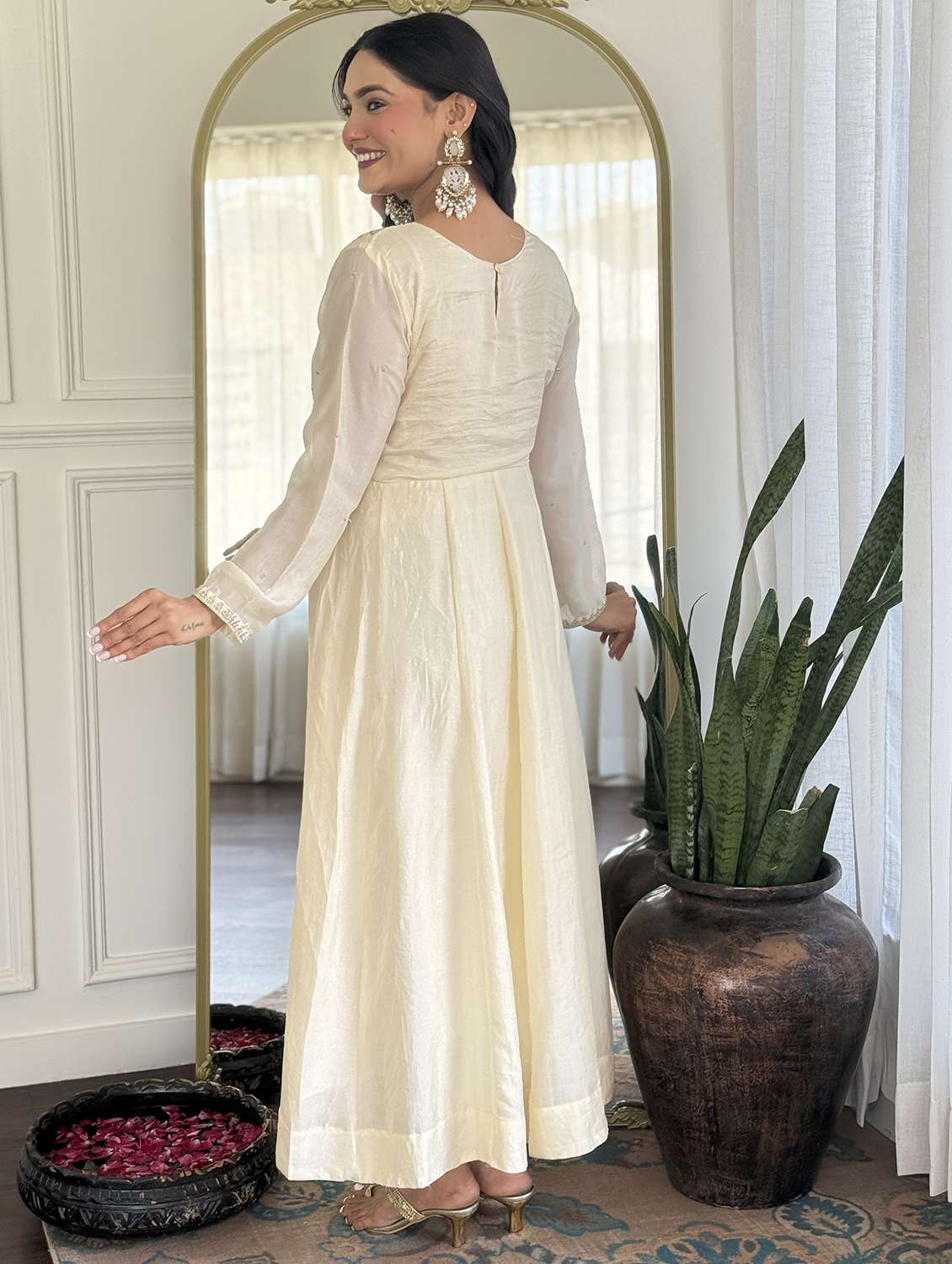 women embroidered long sleeve kurta pant with dupatta set - 22060203 -  Standard Image - 1