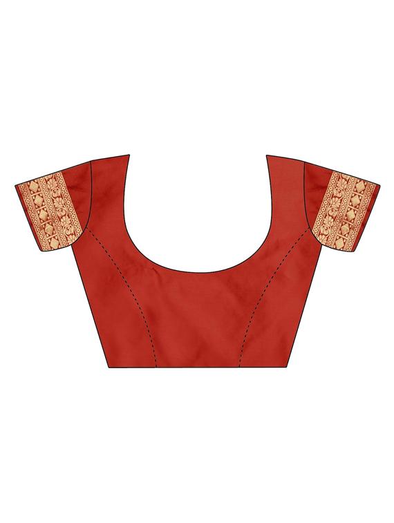 women self design banarasi saree with blouse - 22060320 - Standard Image - 4