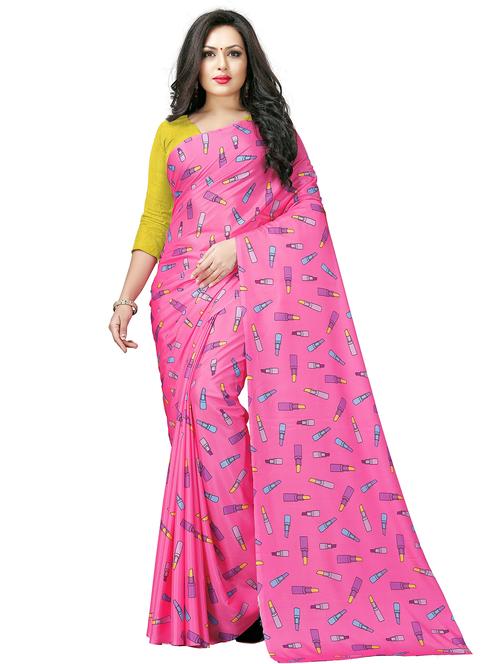 women printed casual wear saree with blouse - 22060381 - Standard Image - 0