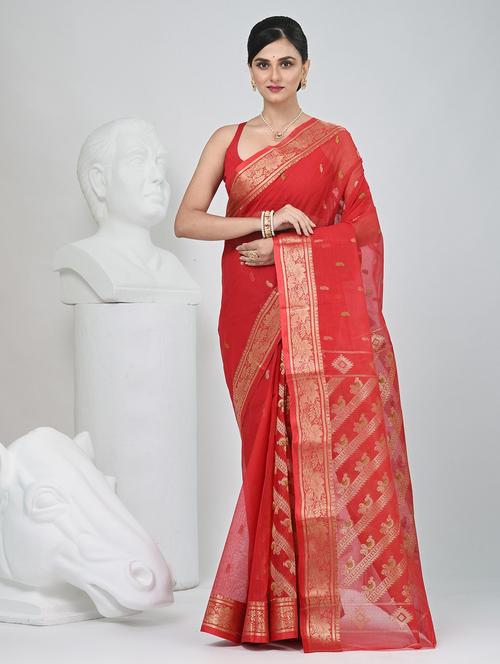 women self design tant saree - 22060632 - Standard Image - 0