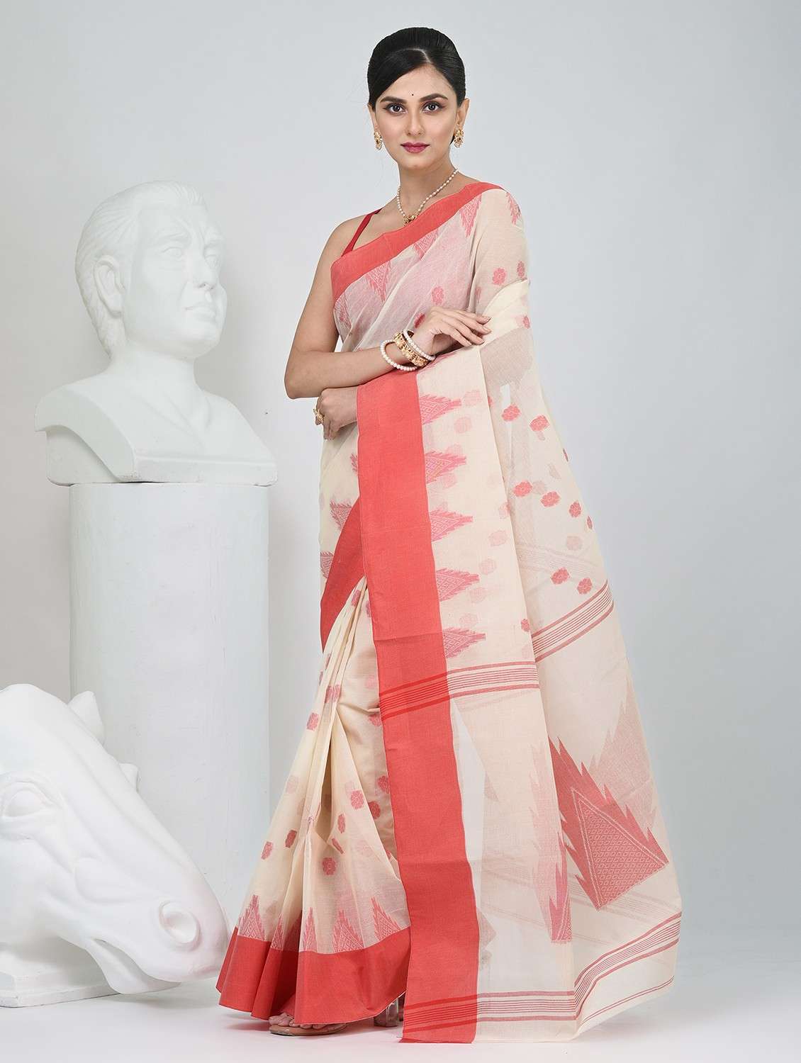 women self design handloom saree - 22060648 -  Standard Image - 1