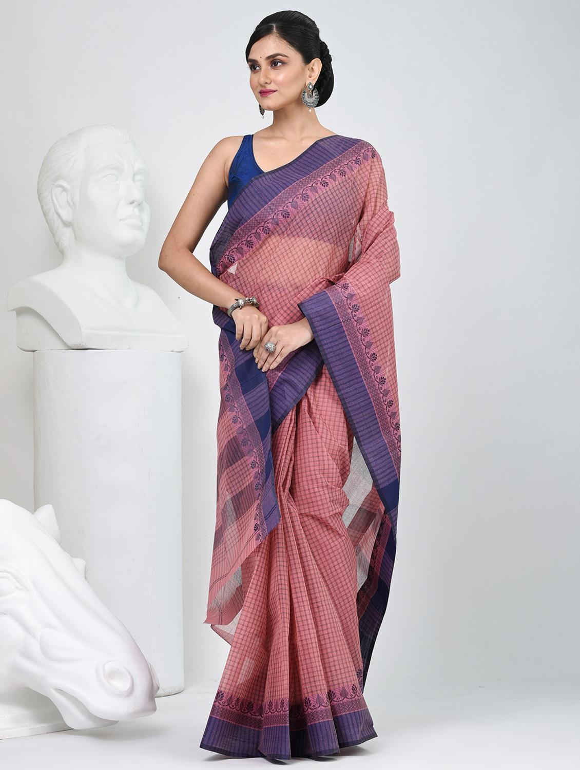 women self design tant saree - 22060660 - Standard Image - 1
