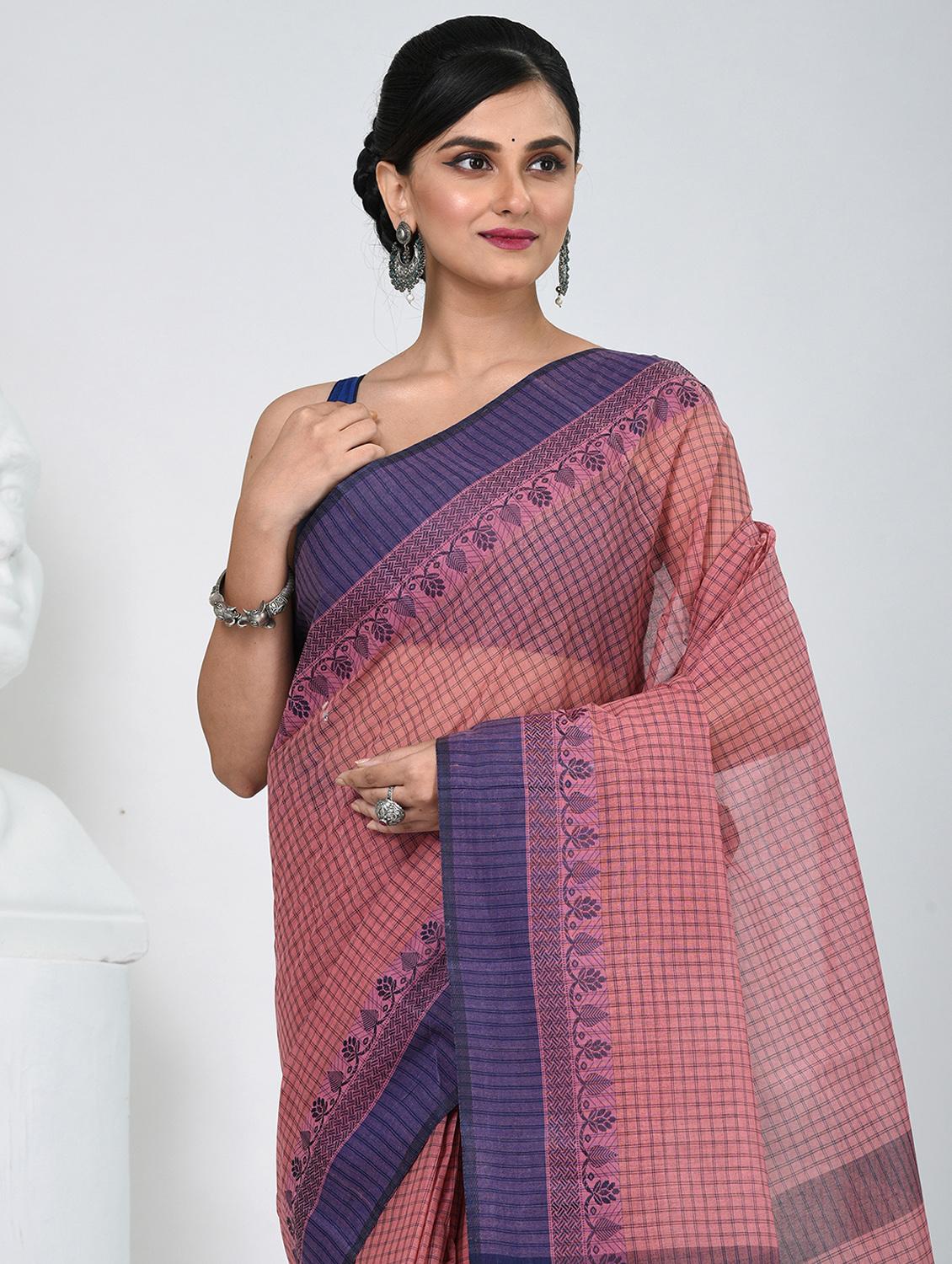 women self design tant saree - 22060660 - Standard Image - 4