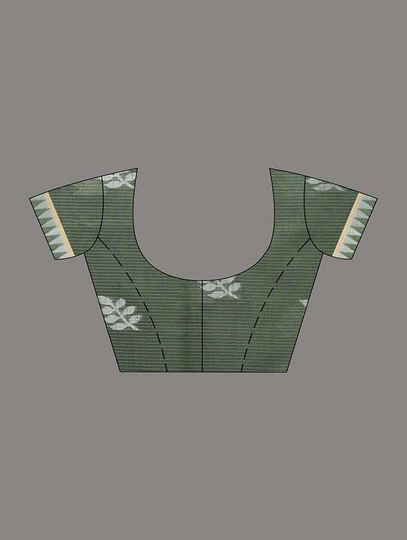 women self design handloom saree with blouse - 22060679 -  Standard Image - 6