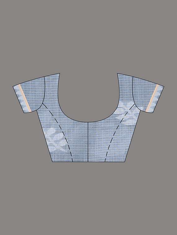 women self design handloom saree with blouse - 22060680 -  Standard Image - 6