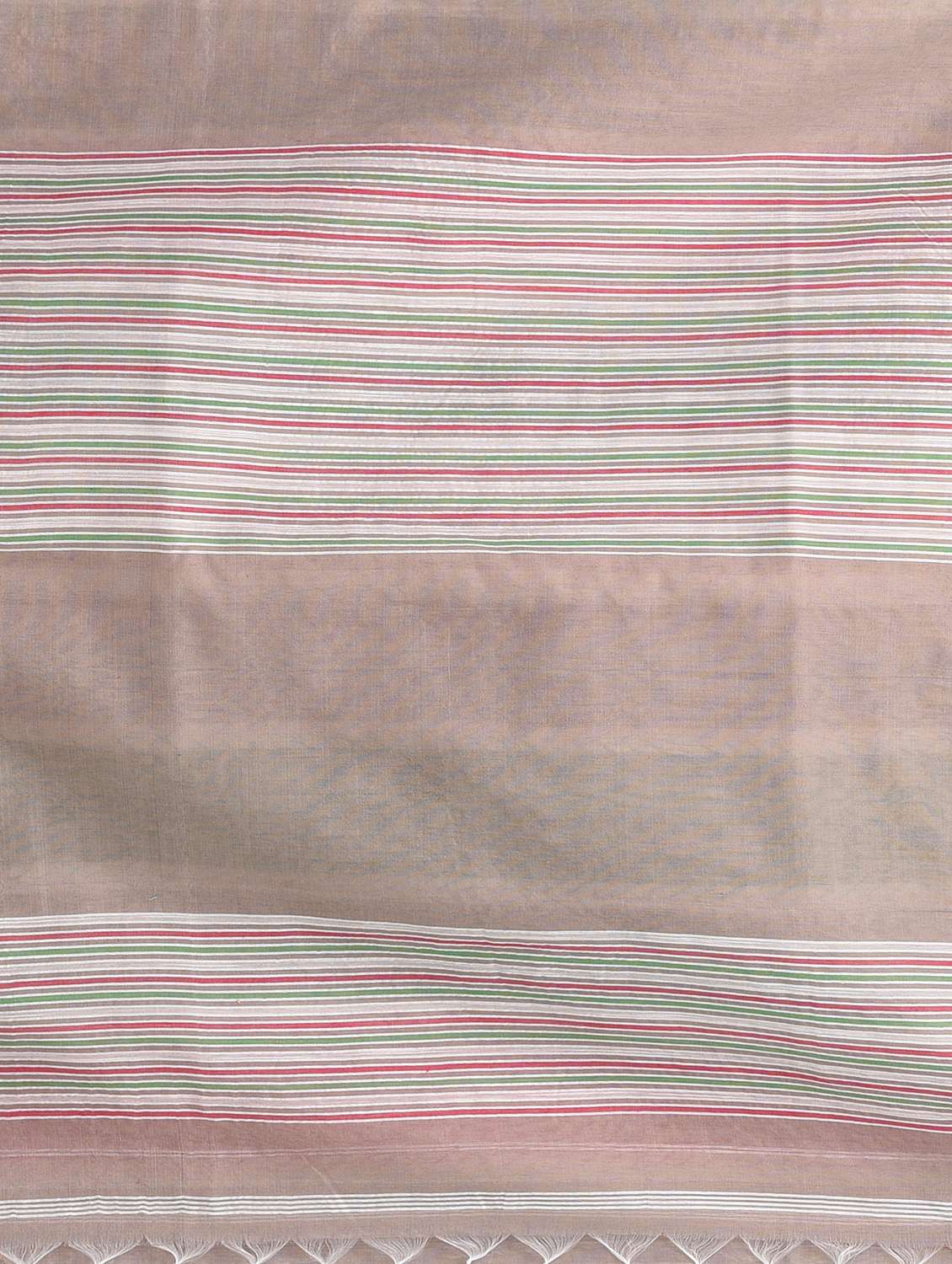 women striped handloom saree with blouse - 22060684 -  Standard Image - 6