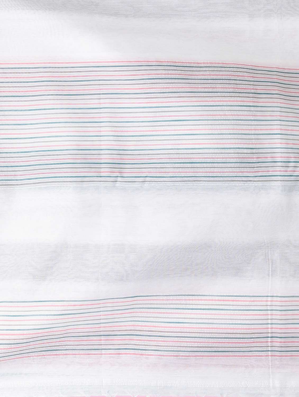 women striped handloom saree with blouse - 22060685 -  Standard Image - 6